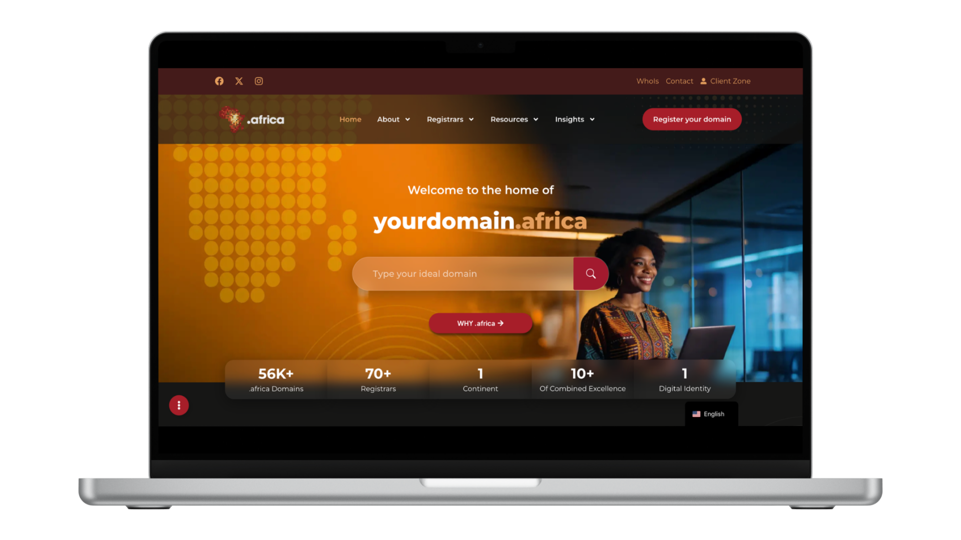 Registry Africa website
